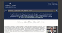 Desktop Screenshot of donaldhellerlaw.com